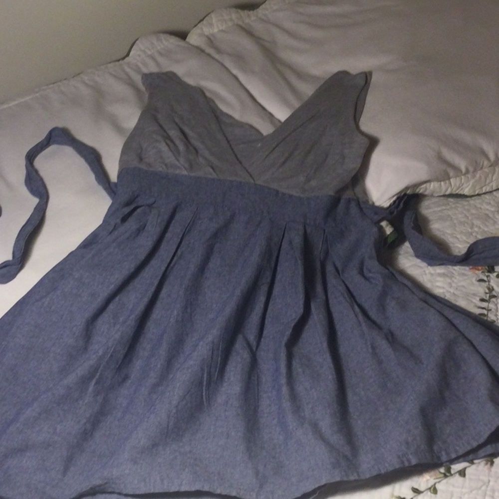 Cute Sleeveless Dress with Denim by Lette